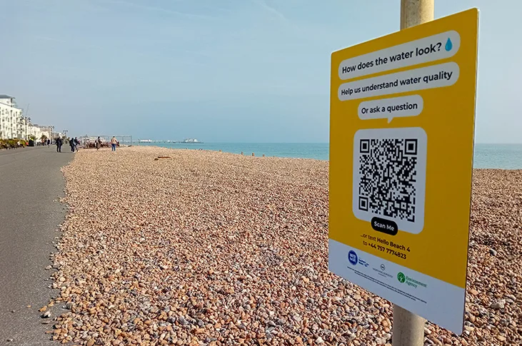 Interactive platform launches in Worthing to answer questions about seawater quality