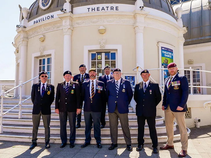 Welcoming Taxi Charity for Military Veterans to the Pavilion Theatre for its annual summer seaside visit