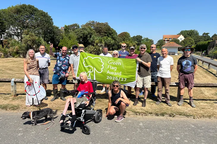Friends of Denton Gardens with the Green Flag