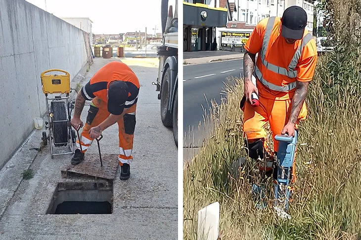 Preparatory work on Shoreham flood defences begins