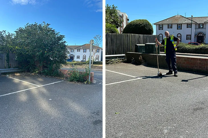 Public car parks across the Adur district being tidied up