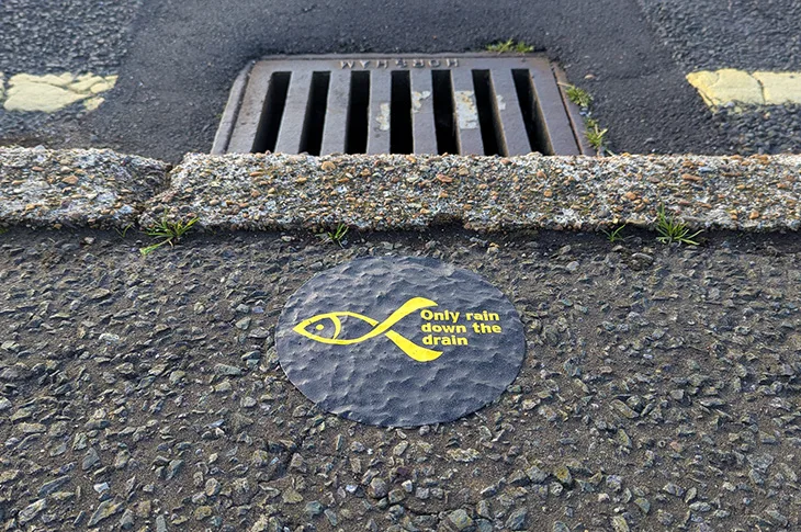 Rollout of the new yellow fish campaign continues in Adur and Worthing