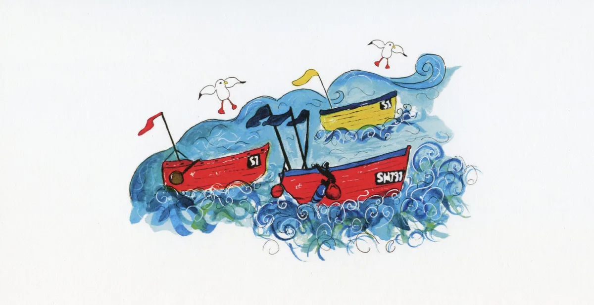 'Fishing Boats' by LoulaBelle