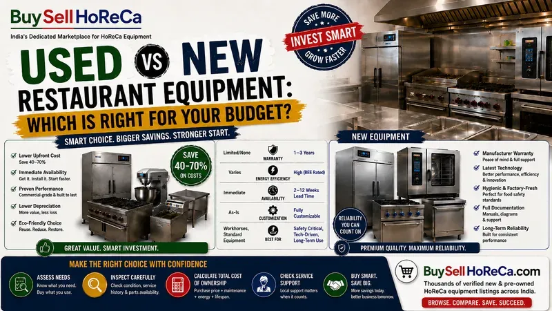 Used vs New Restaurant Equipment: Which is Right for Your Budget?