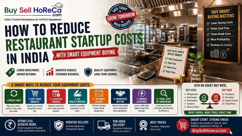 How to Reduce Restaurant Startup Costs in India with Smart Equipment Buying