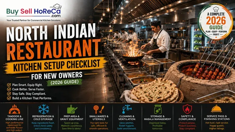 North Indian Restaurant Kitchen Setup Checklist for New Owners (2026 Guide)