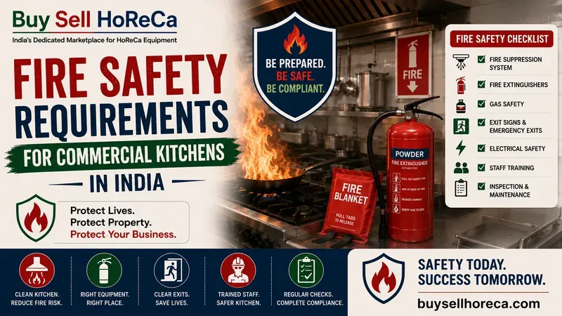 Fire Safety Requirements for Commercial Kitchens in India
