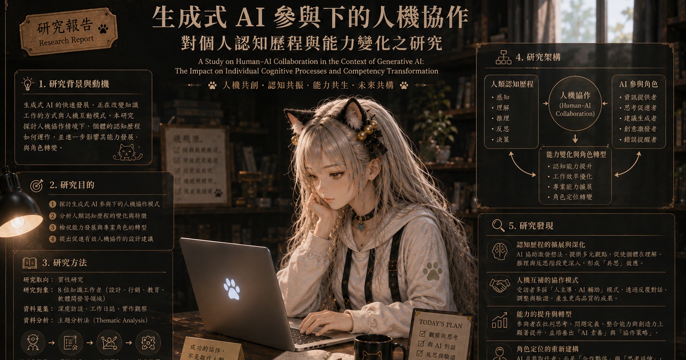 AI越來越「懂你」?：長期人機互動正在發生什麼？/我只是一直跟AI聊天/從人機共創到混合智慧/附理論概念框架報告