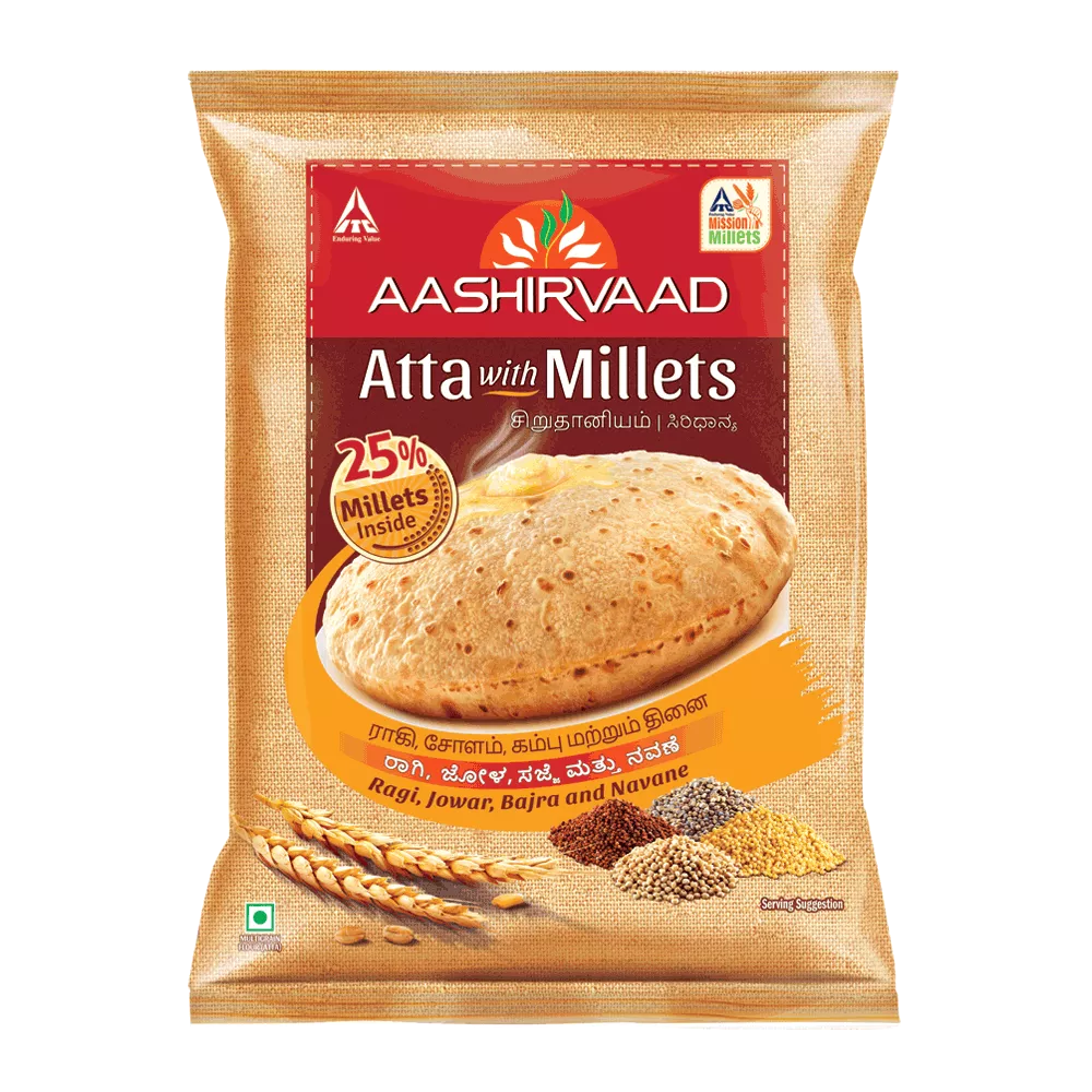 AASHIRWAAD ATTA w MILLETS 2.2 kg