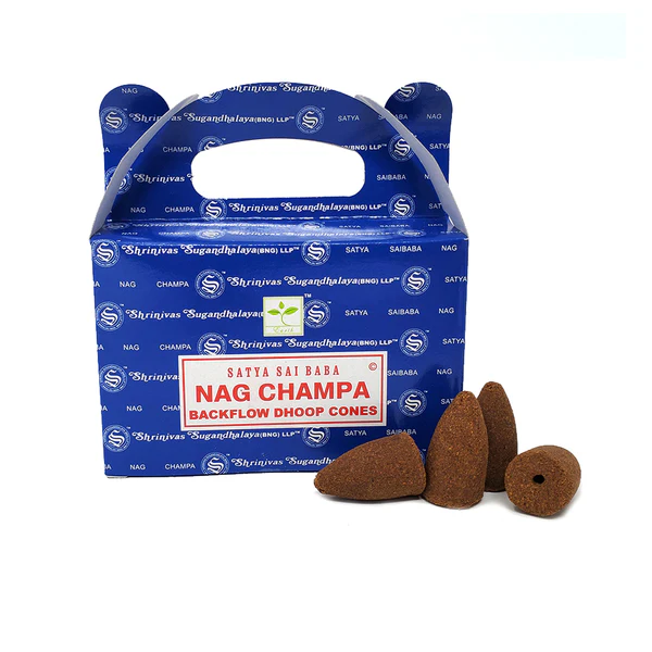 AGARBATTI NAG CHAMPA BACKFLOW CONES 12 pc