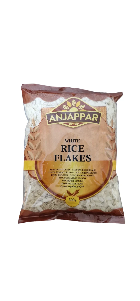 ANJAPPAR RICE FLAKES WHITE MEDIUM (POHA) 500g