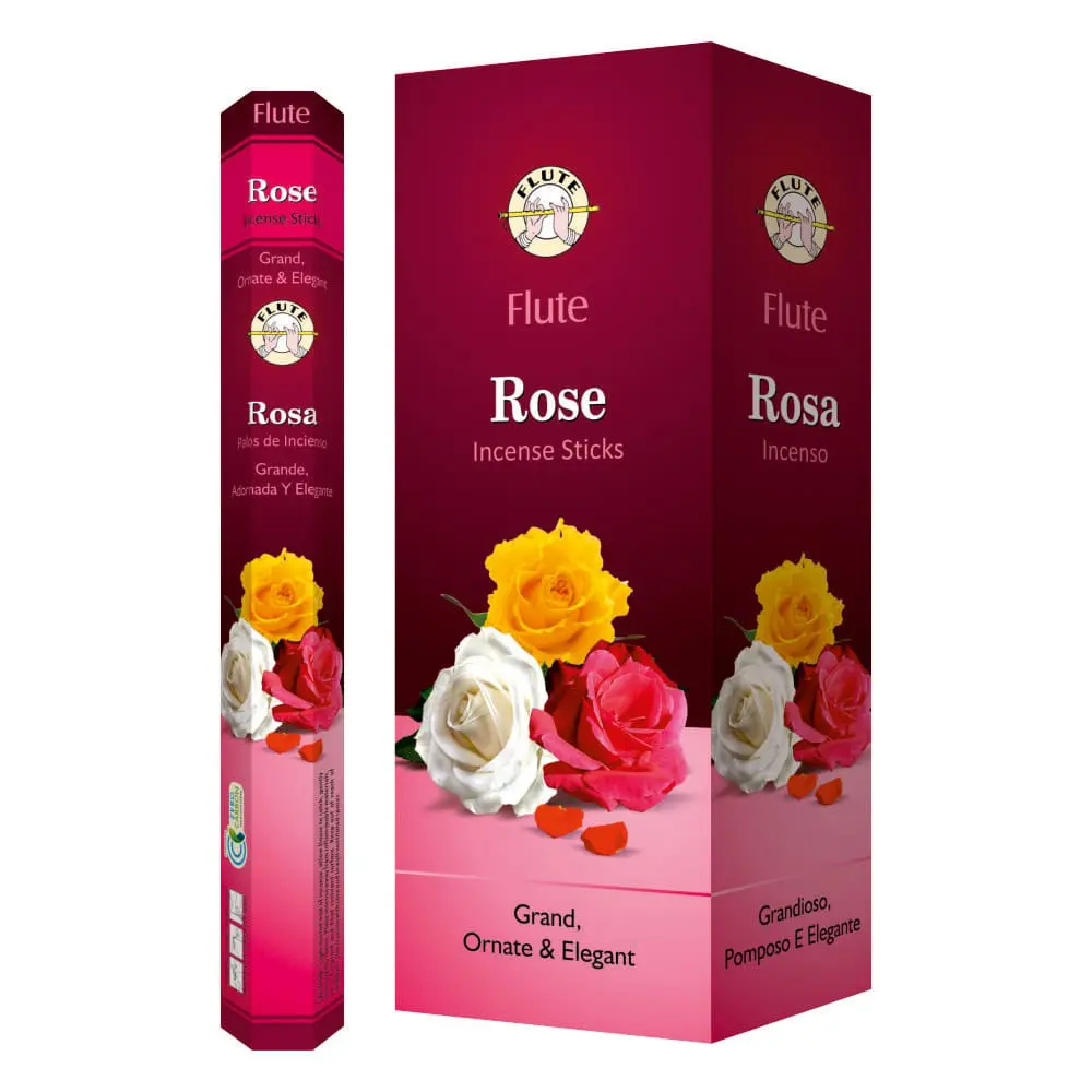 AGARBATTI FLUTE ROSE HEXA6 pc