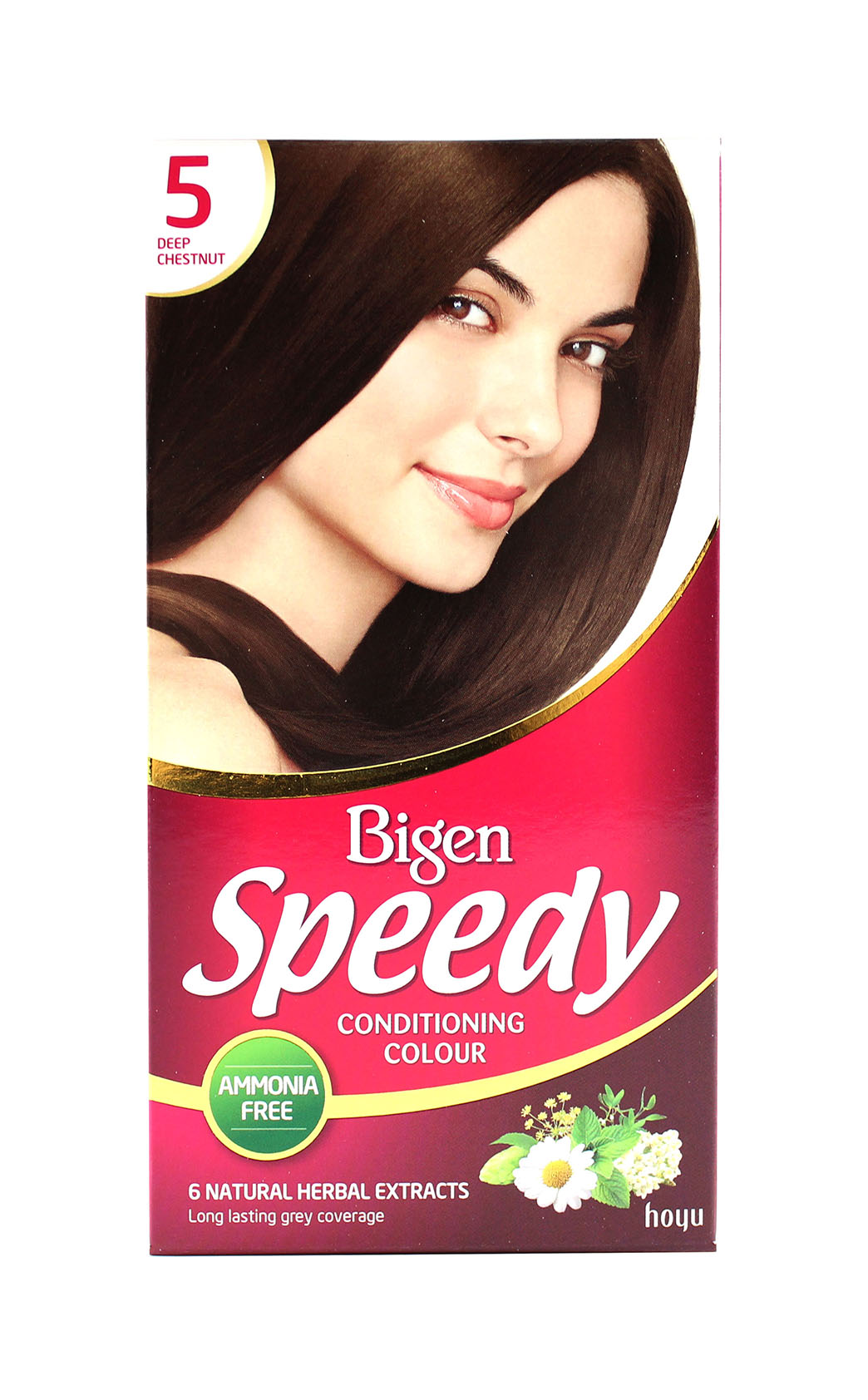 bigen - speedy fem deep chestnut 5
