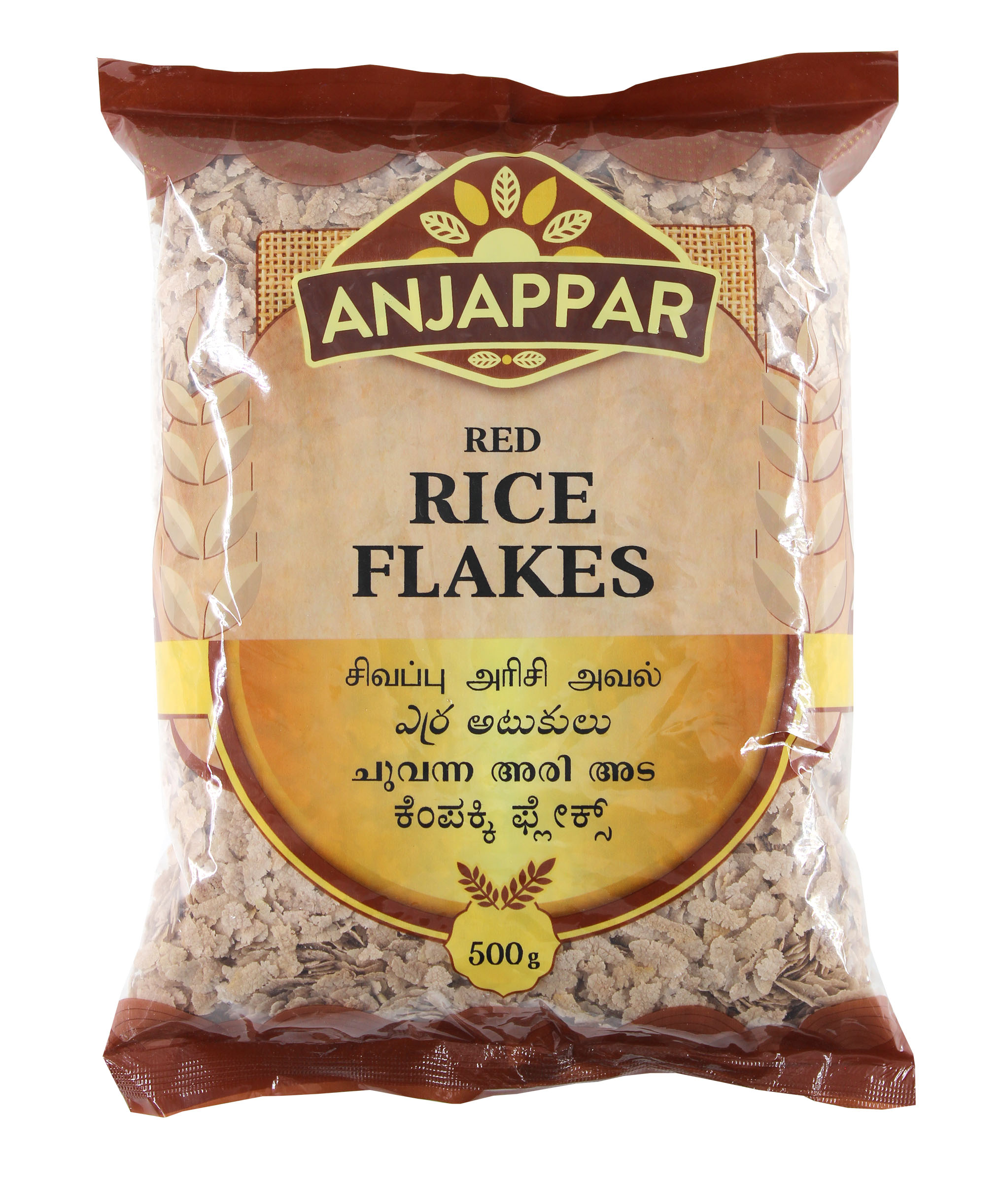 Anjappar red rice flakes 500g