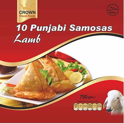 CROWN FROZ. PUNJABI SAMOSA LAMB (10 pc) 750g