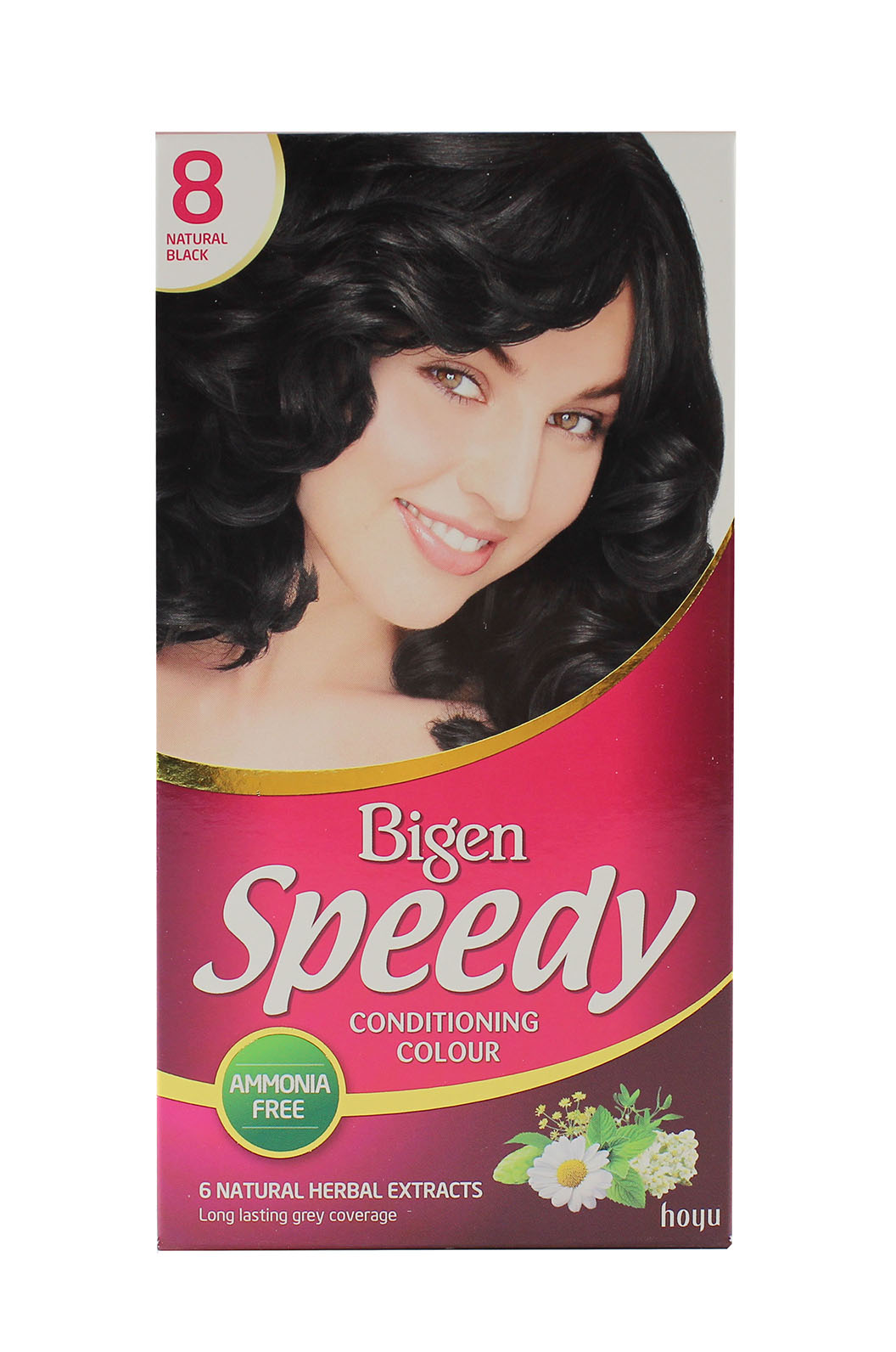 bigen - speedy fem nat black 8