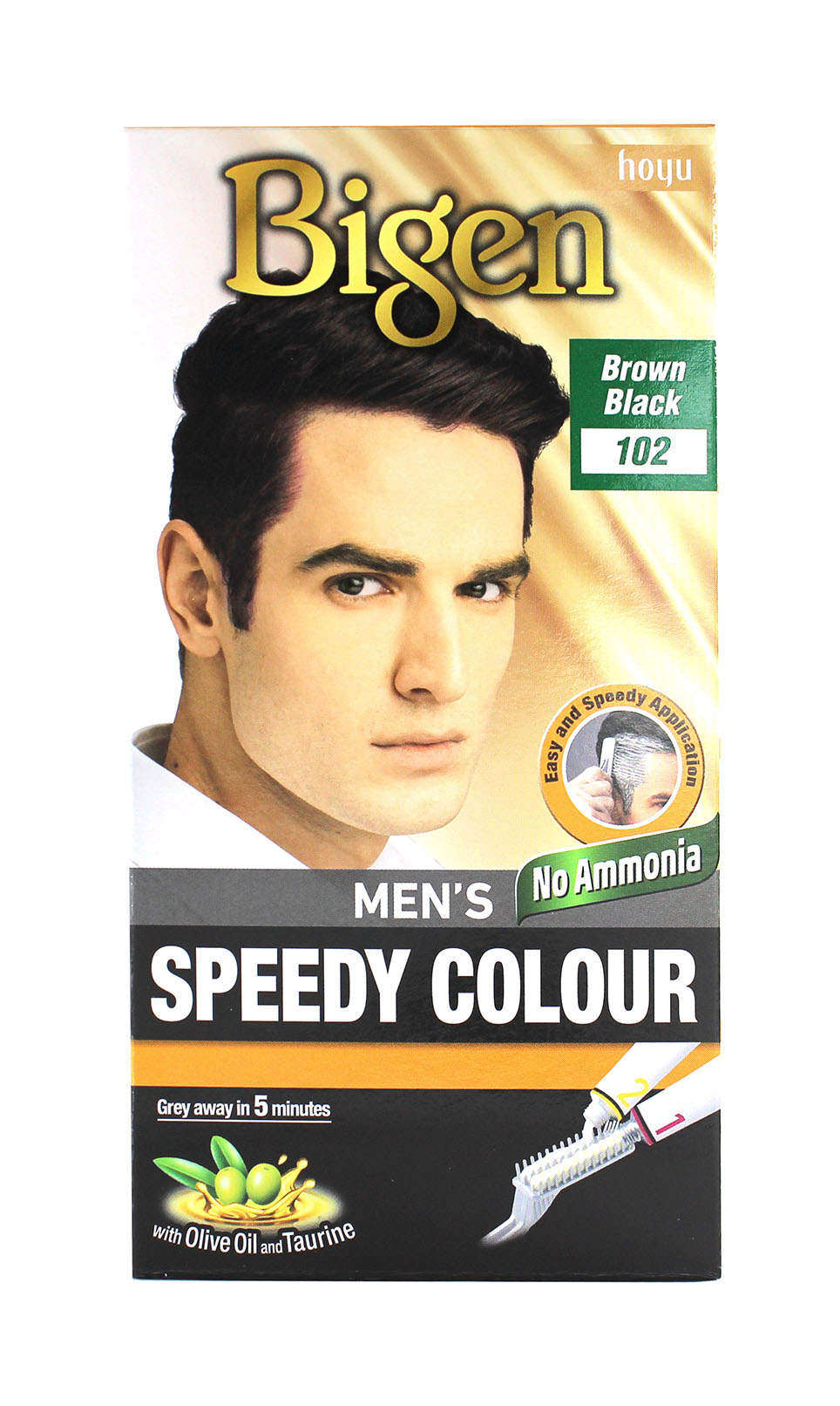 bigen - speedy men brown black bms102