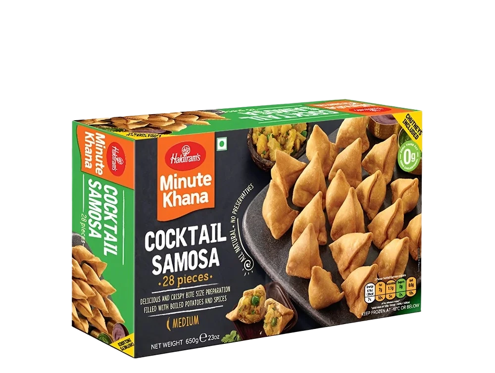 HALDIRAM FROZ. COCKTAIL SAMOSA (28 PC) 650g