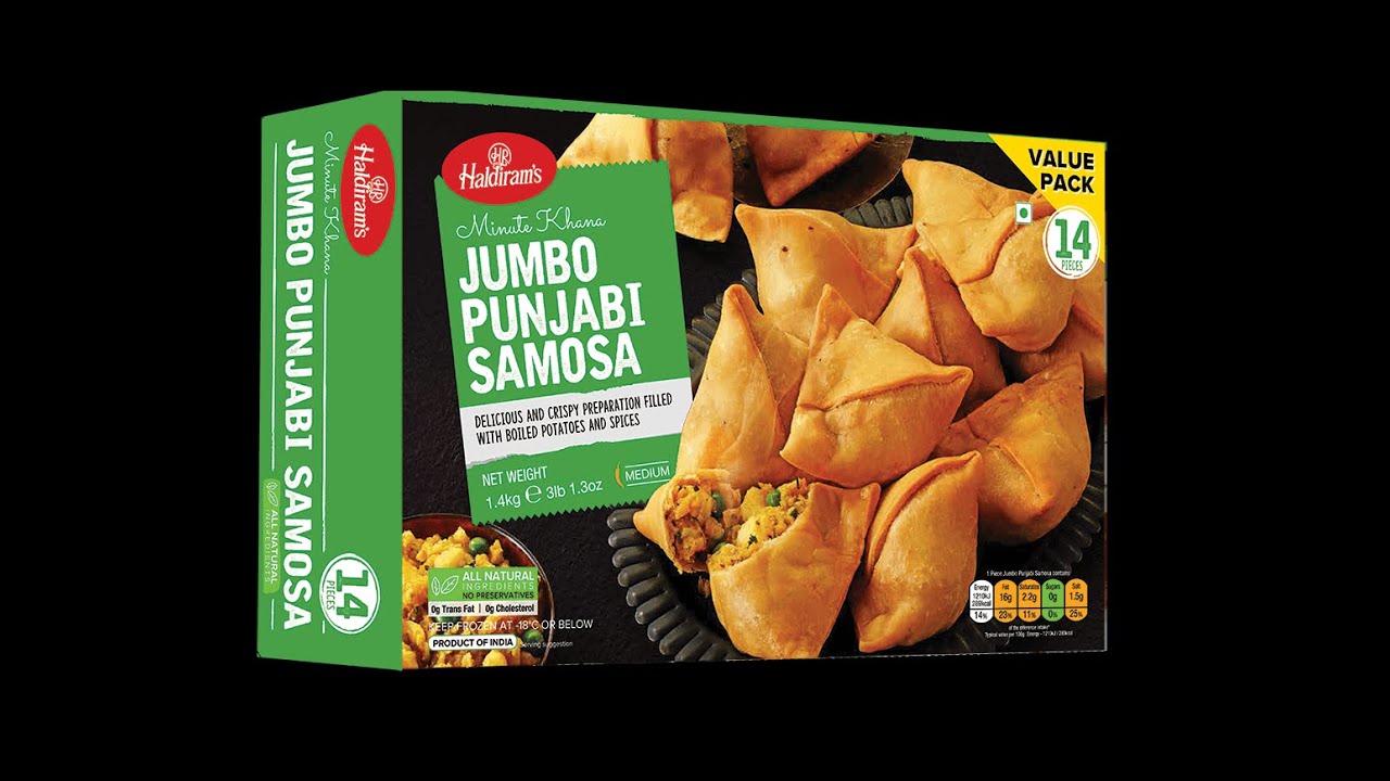 HALDIRAM FROZ. JUMBO PUNJABI SAMOSA (14PC) 1.4 kg