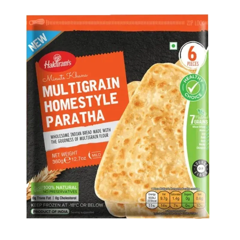 HALDIRAM FROZ. MULTIGRAIN HOMESTYLE PARATHA 360g