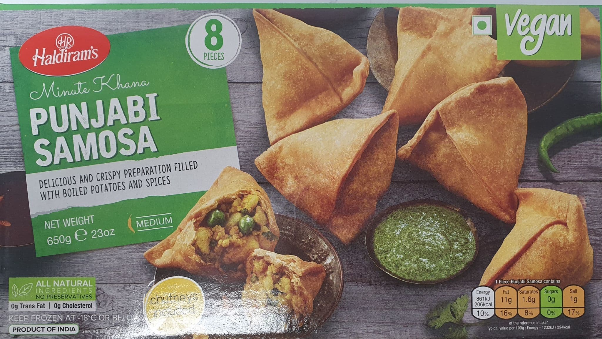 HALDIRAM FROZ. PUNJABI SAMOSA (VEGAN) 650g-p