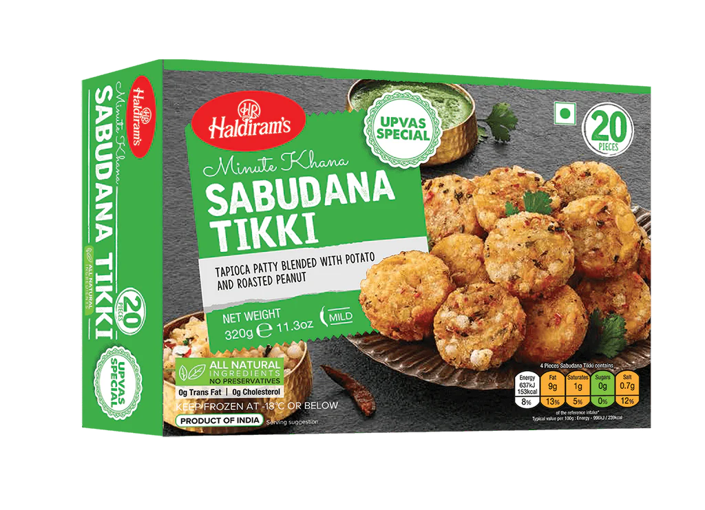HALDIRAM FROZ. SABUDANA TIKKI 320g
