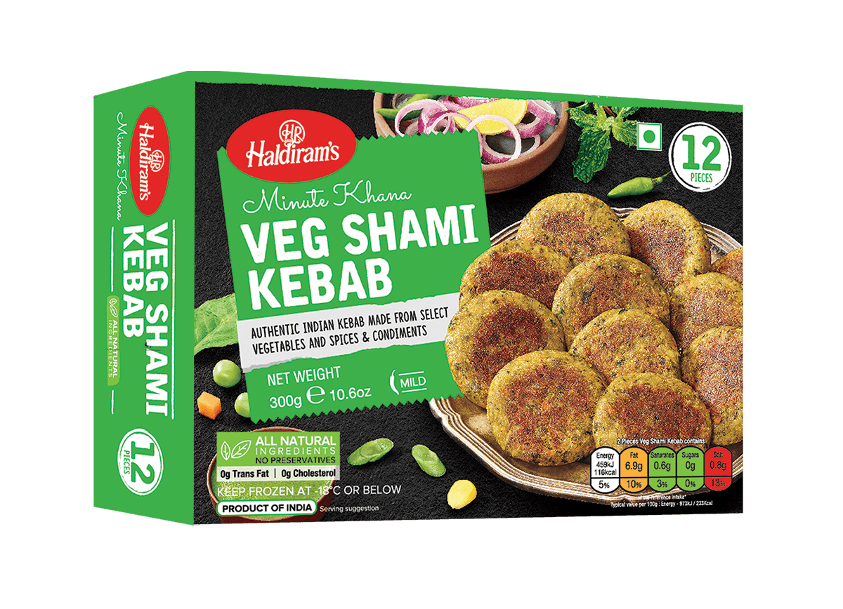 HALDIRAM FROZ. VEG SHAMI KEBAB 300g