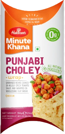 HALDIRAM FROZ. WRAP PUNJABI CHOLEY (VEGAN) 156g