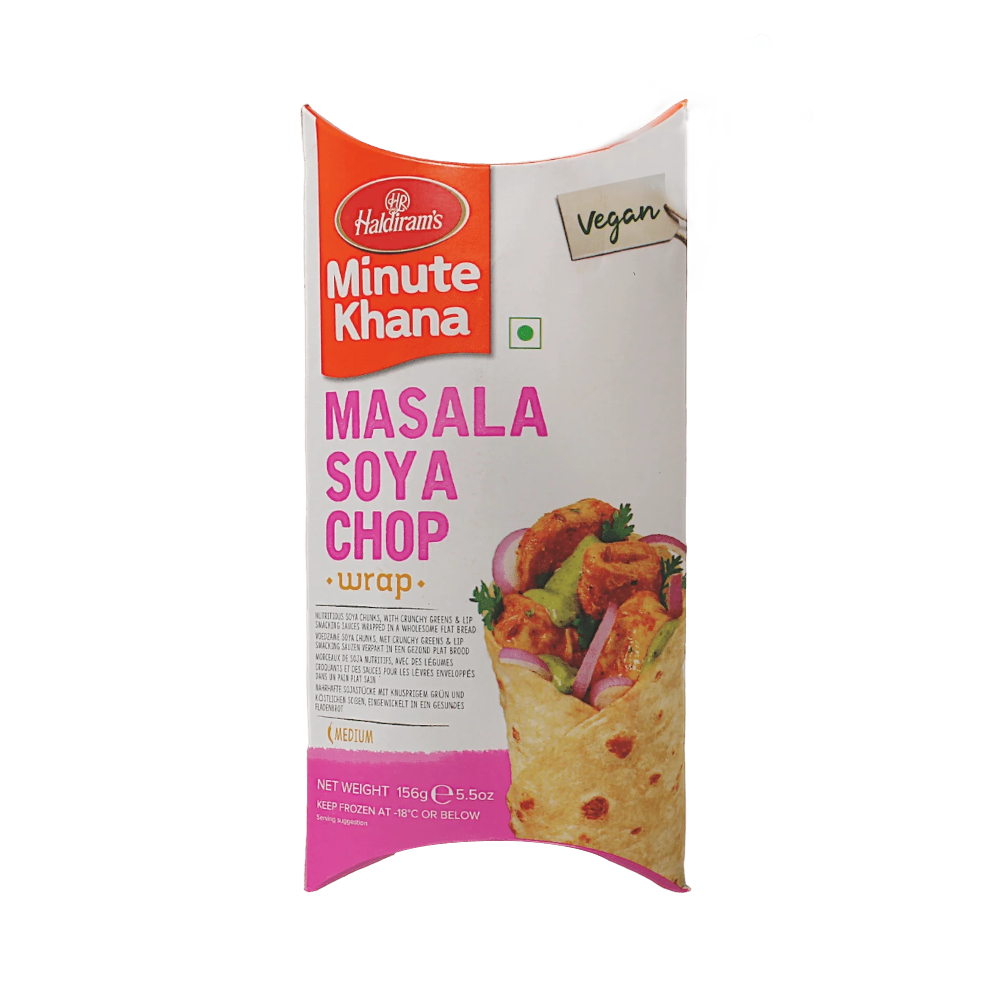 HALDIRAM FROZ. WRAP SOYA CHOP (VEGAN) 156g