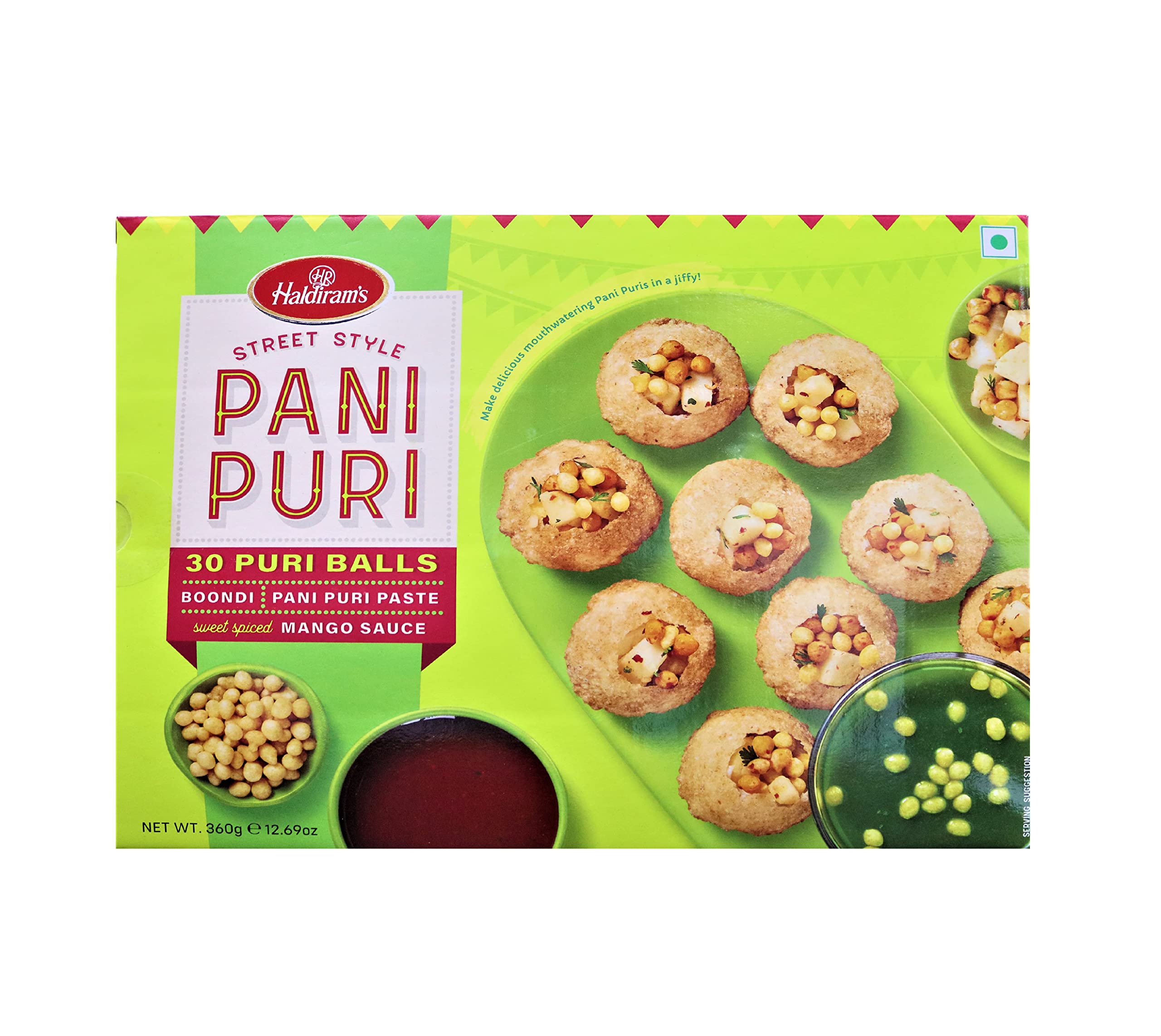 HALDIRAM PANI PURIS 30 PIECES 360g