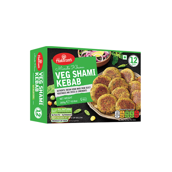 HALDIRAM FROZ. RESHAMI SEEKH KEBAB (VEGAN) 280gpng