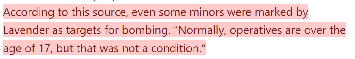 Lavender targeting minors