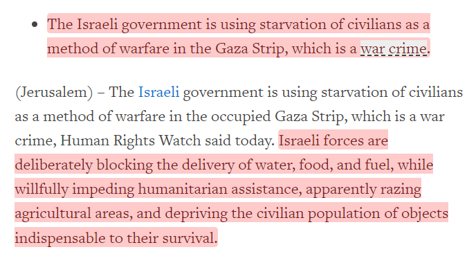 Israeli forces blocking delivery of water, food, and fuel.