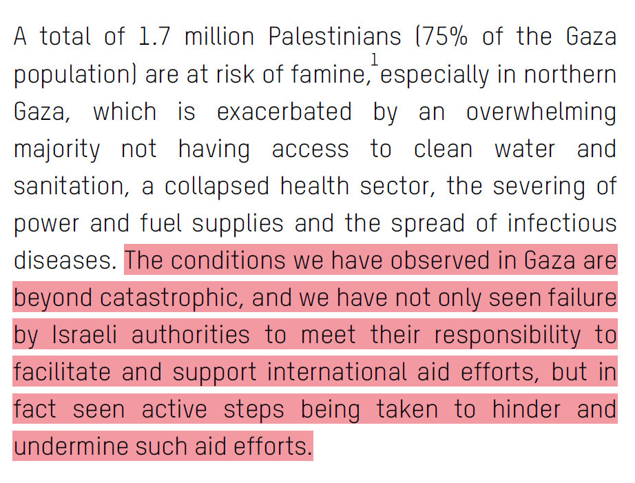Hindering and undermining aid efforts. 
