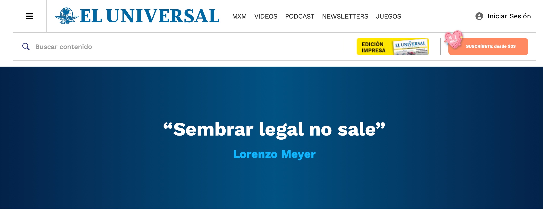 Sembrar legal no sale