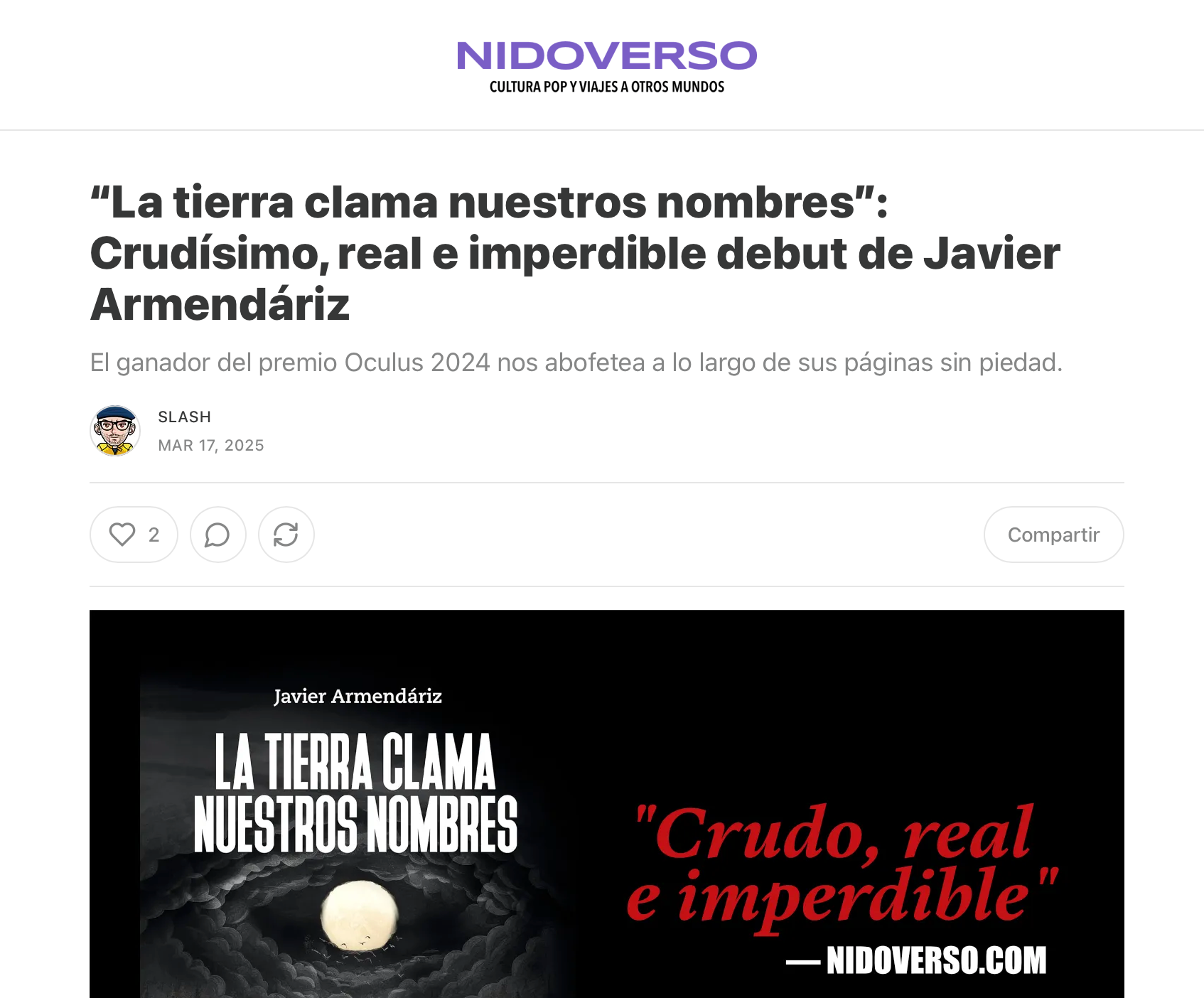 “La tierra clama nuestros nombres”: Crudísimo, real e imperdible debut de Javier Armendáriz