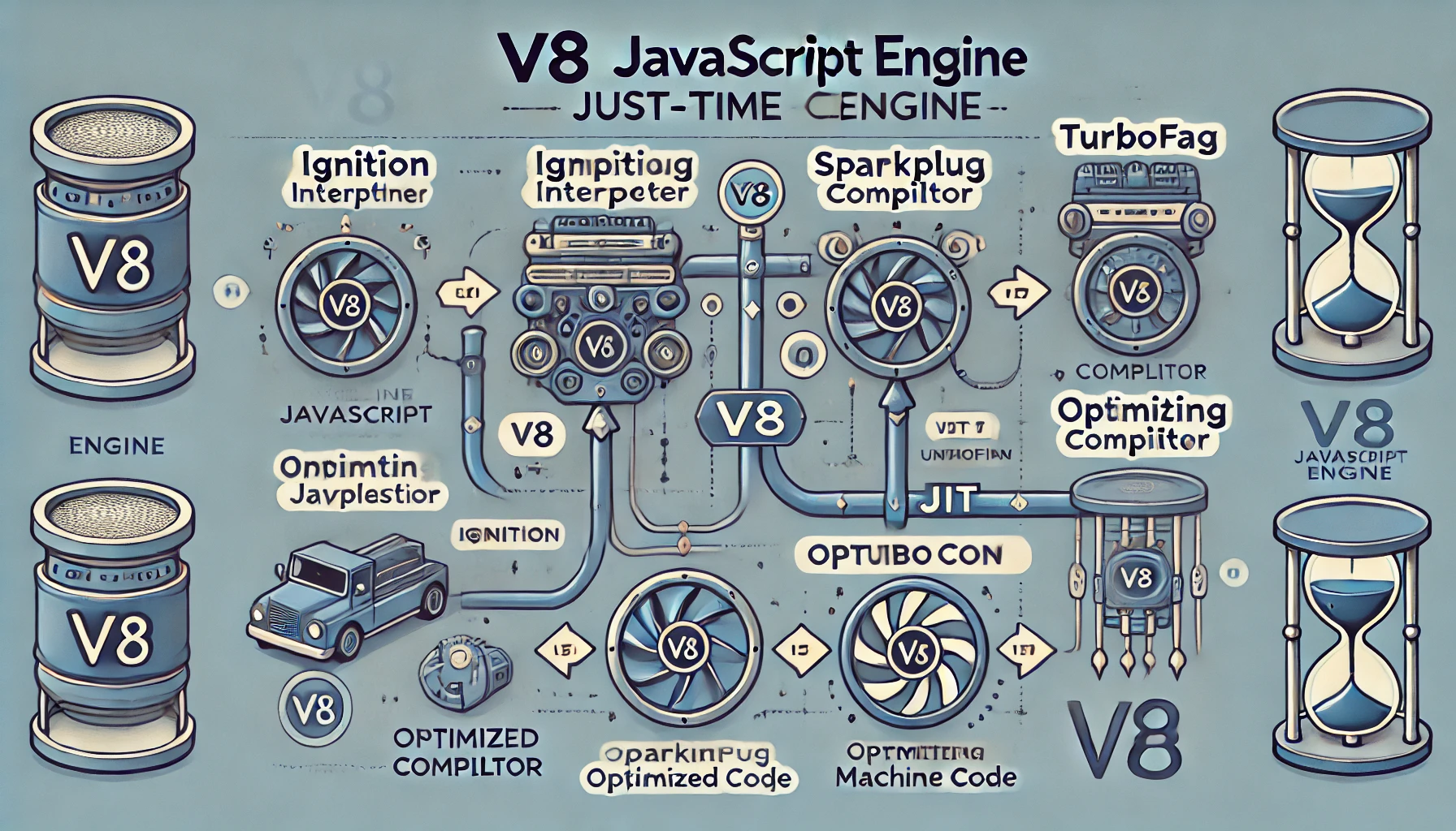 DALL·E 2025-02-11 19.24.43 - An informative diagram illustrating the V8 JavaScript engine's Just-In-Time (JIT) compilation process. The diagram should depict the execution pipelin.webp