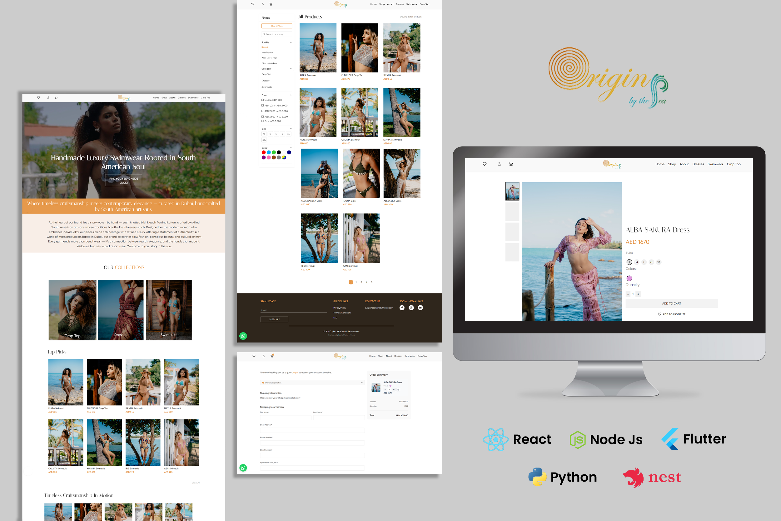 Origin by the Sea E-commerce Website