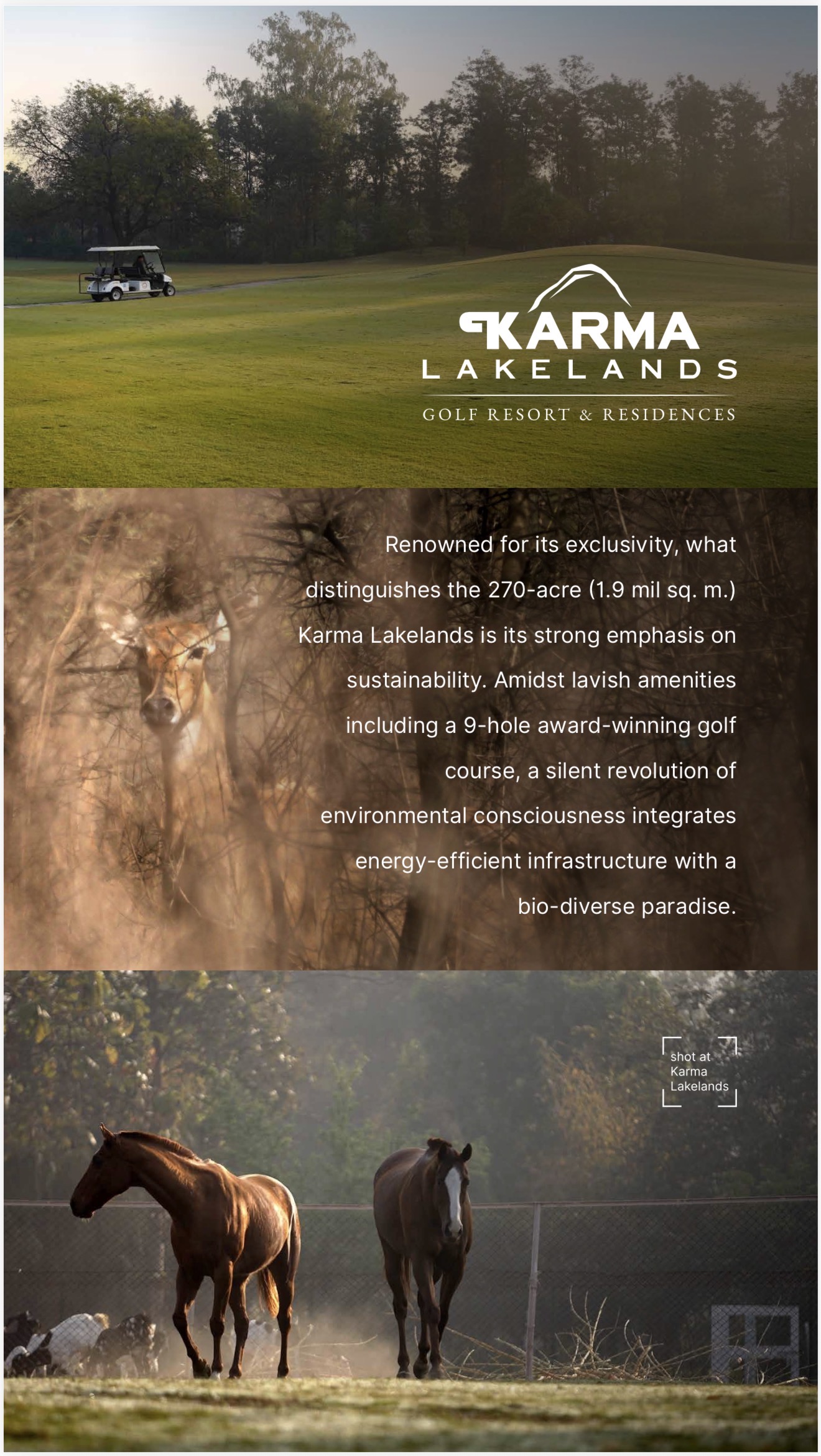 Karma lake land Golf apartments- Sobha Aranya — photo 2