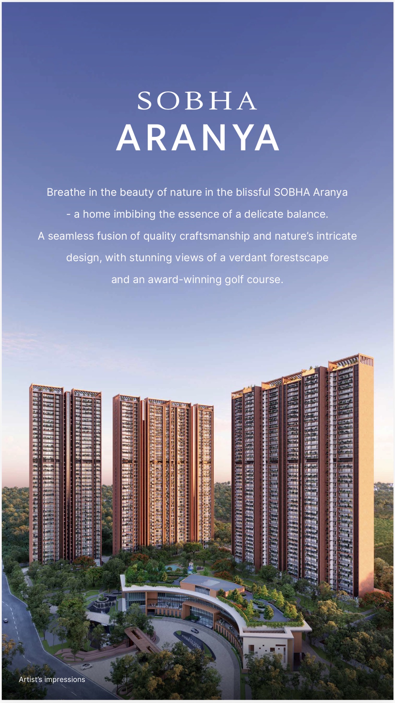 Karma lake land Golf apartments- Sobha Aranya — photo 3