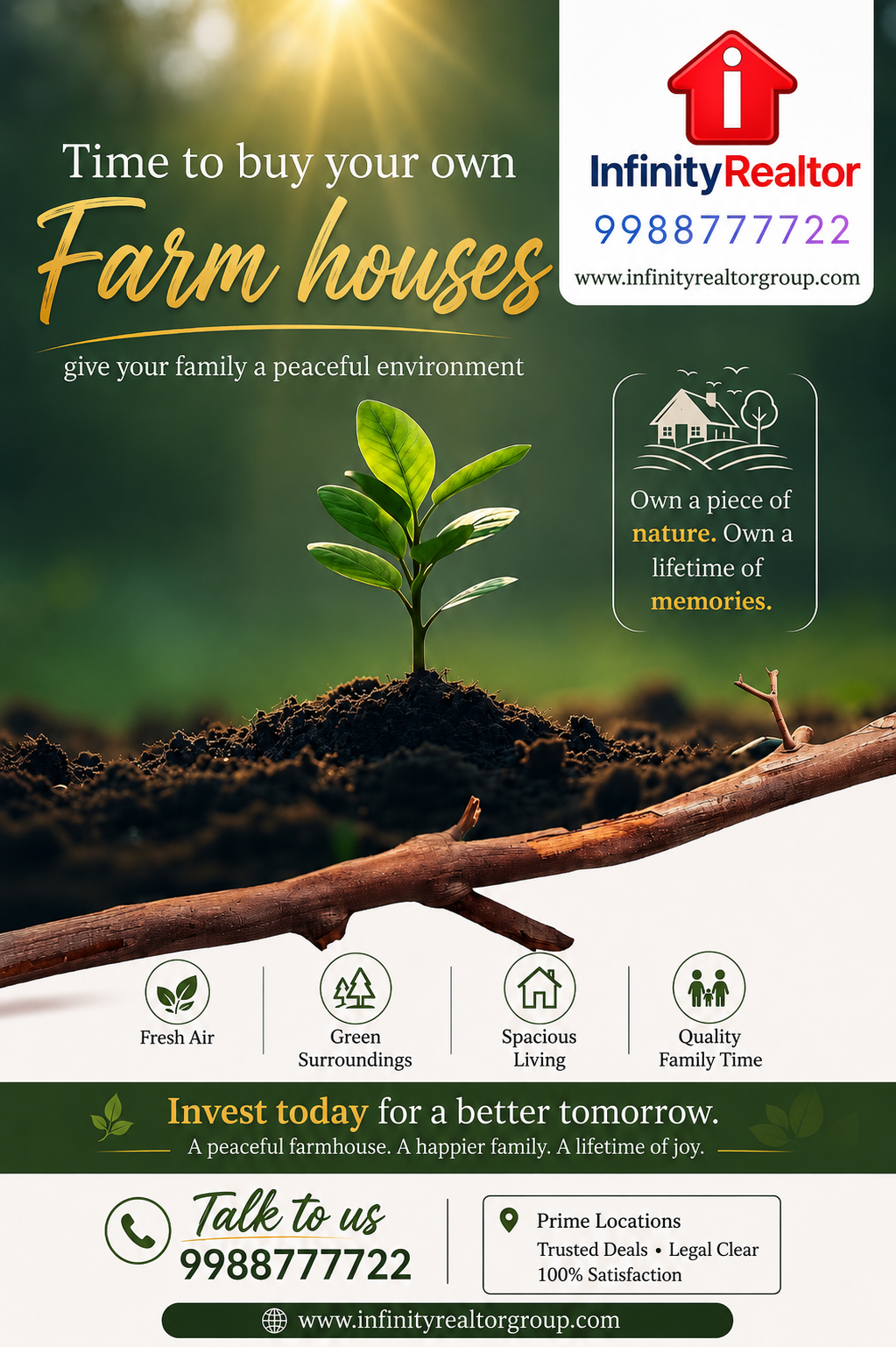 Farm house Land pooling  per acre  ₹2.5 CR  - Image 1