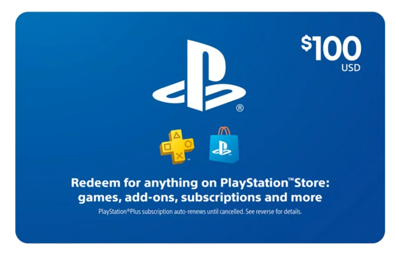 100 USD PlayStation Store Cash