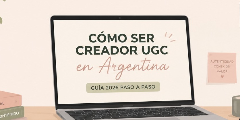 Cómo ser creador UGC en Argentina: guía 2026 paso a paso