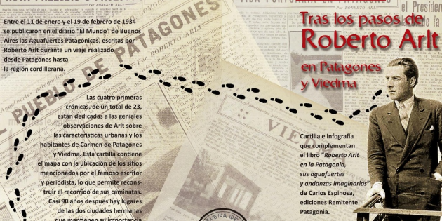 Imagen de la nota '"Roberto Arlt en la Patagonia", un mapa para seguir la ruta del novelista'