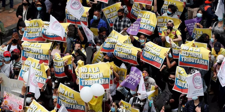 Imagen de la nota 'La protesta masiva en Colombia en medio de la pandemia'