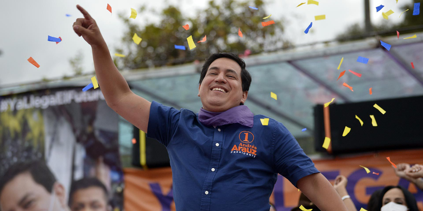 Imagen de la nota 'Ecuador: Amplia victoria de Andrés Arauz, quien deberá enfrentar segunda vuelta'