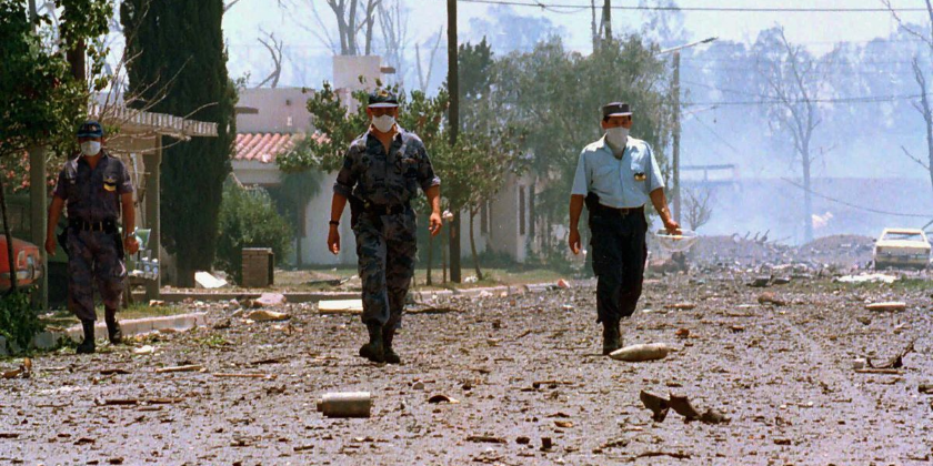Imagen de la nota 'Aquella soleada mañana que se volvió gris: A 26 años de las explosiones de Río Tercero'