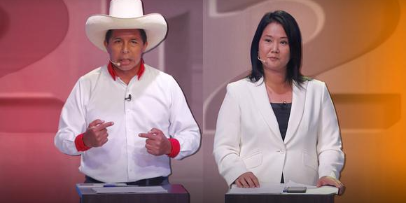 Imagen de la nota 'Perú al ballotage, Castillo contra Fujimori: Dos proyectos en las antípodas'