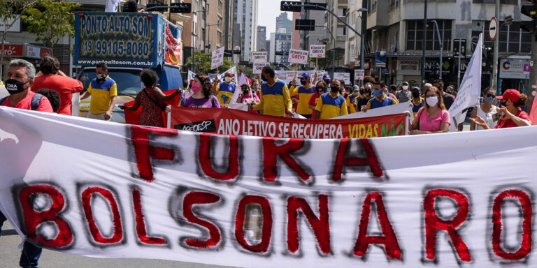 Imagen de la nota 'Mil días, mil desilusiones y un solo grito: Fora Bolsonaro'