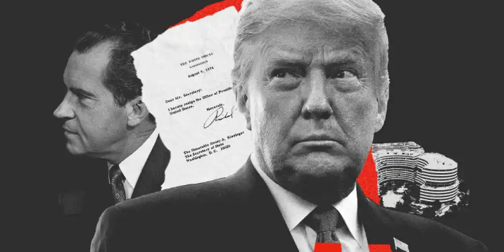 Imagen de la nota 'Desde Watergate a Trump y Biden, 50 años recitando libertad y democracia'